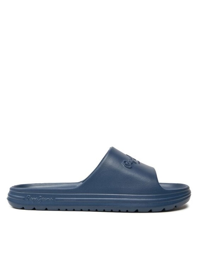 Pepe Jeans Klapki Beach Slide M PMS70159 Granatowy