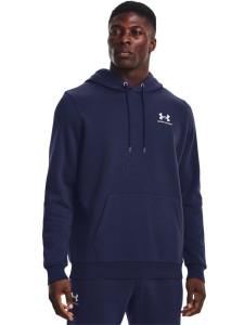 Bluza dresowa nierozpinana z kapturem męska Under Armour UA Icon Fleece Hoodie - granatowa