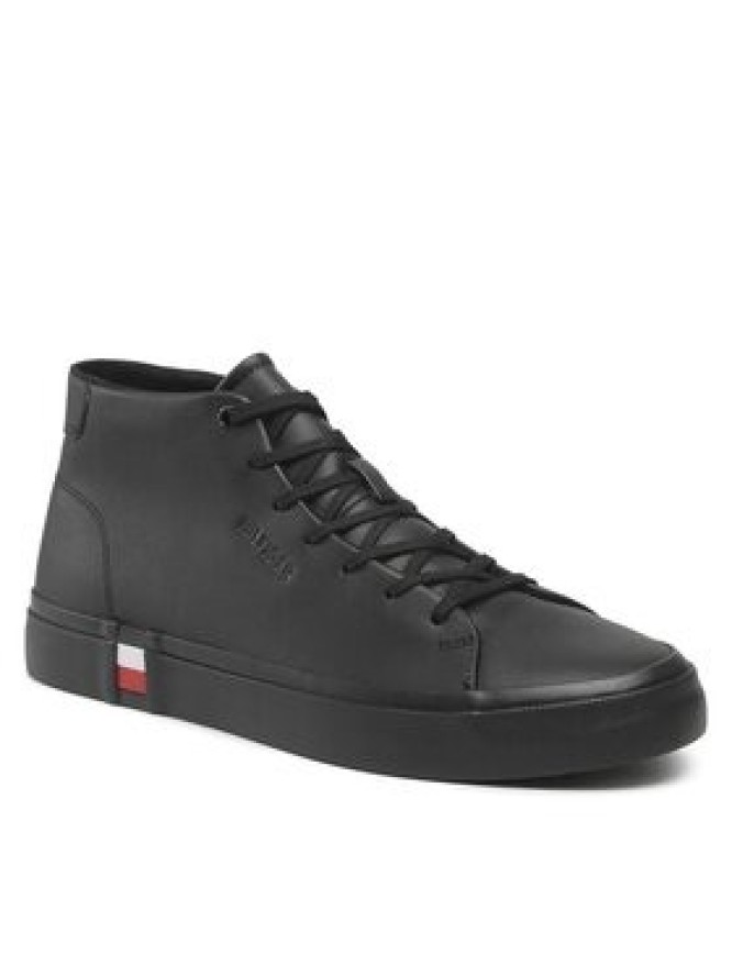 Tommy Hilfiger Sneakersy Modern Vulc Hi Corporate Lea FM0FM04352 Czarny