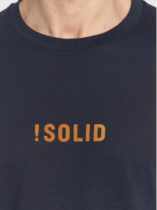 Solid T-Shirt Daniels 21107463 Granatowy Regular Fit