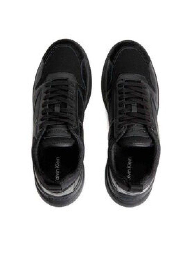 Calvin Klein Sneakersy Low Top Lace Up Mix HM0HM01044 Czarny
