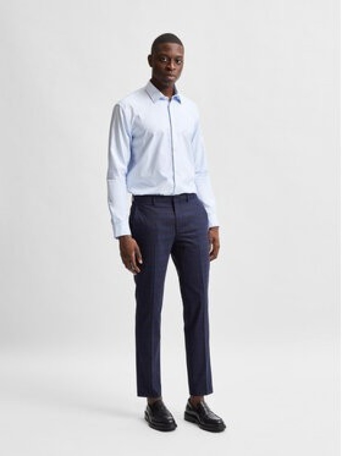 Selected Homme Koszula 16080200 Błękitny Slim Fit