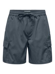 Only & Sons Szorty sportowe Kal 22034462 Szary Slim Fit