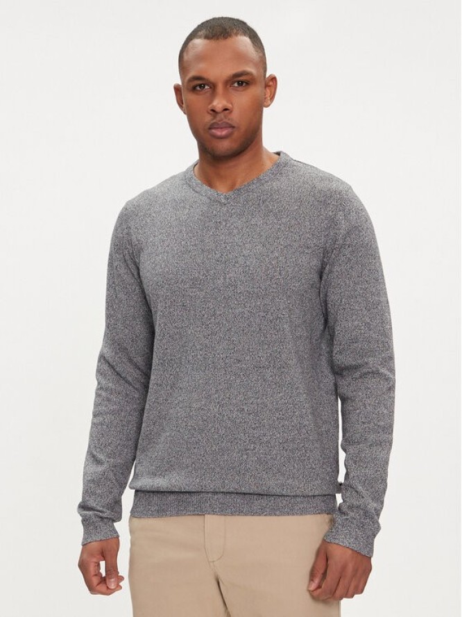 Jack&Jones Sweter 12137194 Granatowy Regular Fit