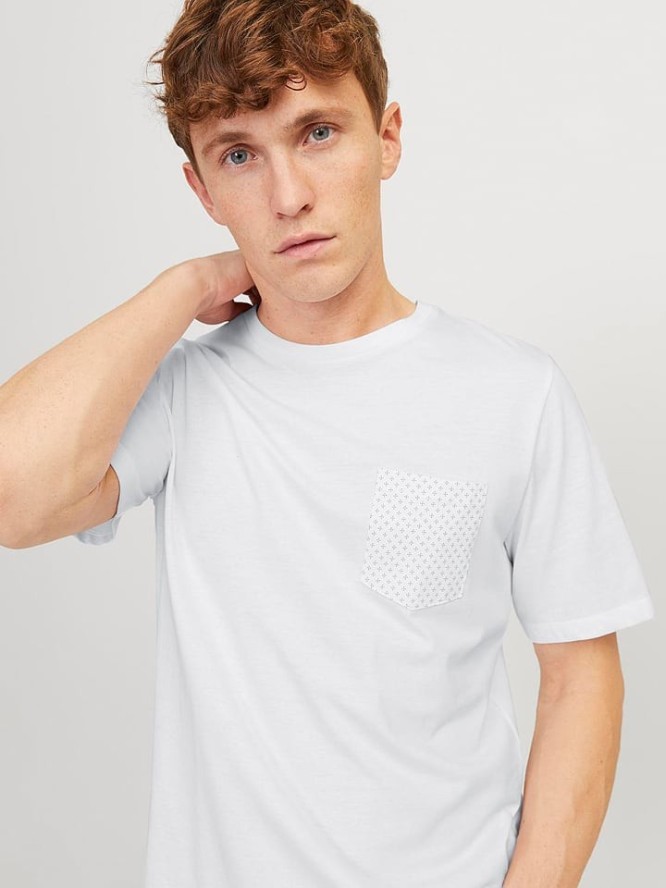 Jack & Jones Koszulka w kolorze białym rozmiar: L