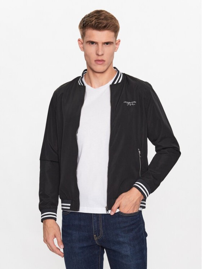 Jack&Jones Kurtka bomber Splash 12234723 Czarny Regular Fit