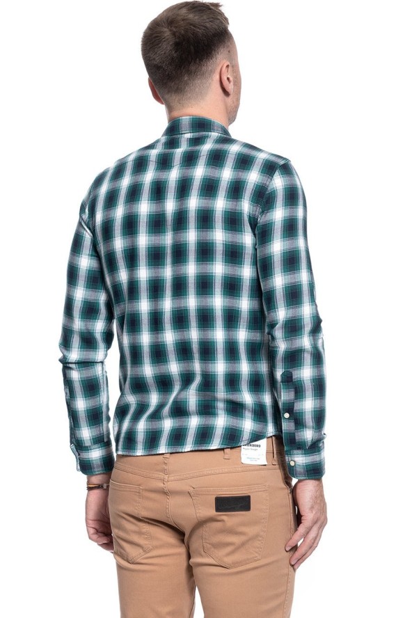 KOSZULA MĘSKA LEE CLEAN WESTERN SHIRT NIGHT SKY L644YVSJ 112115648