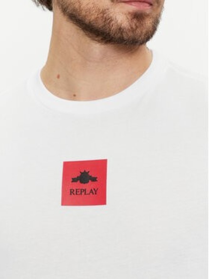 Replay T-Shirt M6759 .000.2660 Biały Regular Fit