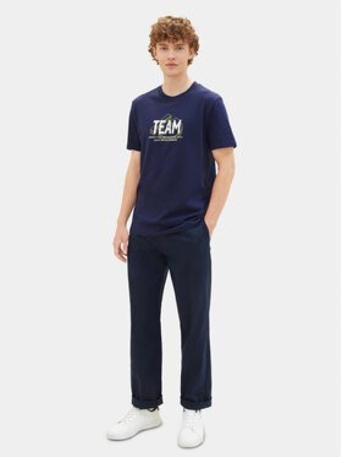 Tom Tailor Denim T-Shirt 1040838 Granatowy Regular Fit