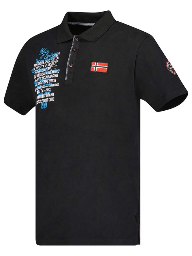 Geographical Norway Koszulka polo w kolorze czarnym rozmiar: S