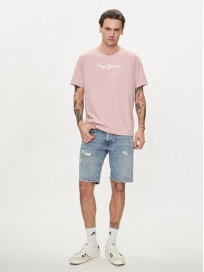 Pepe Jeans Szorty jeansowe Taper Short PM801084RH2 Niebieski Regular Fit