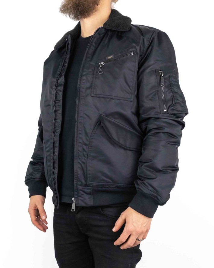 LEE FLIGHT JACKET BLACK L88GOS01