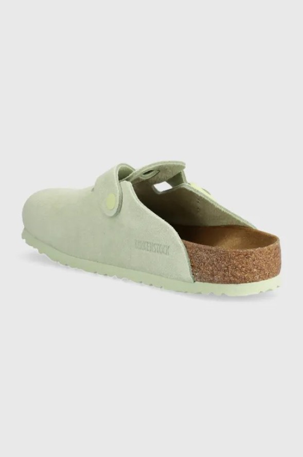 Klapki męskie BIRKENSTOCK BOSTON LEVE FADED LIME