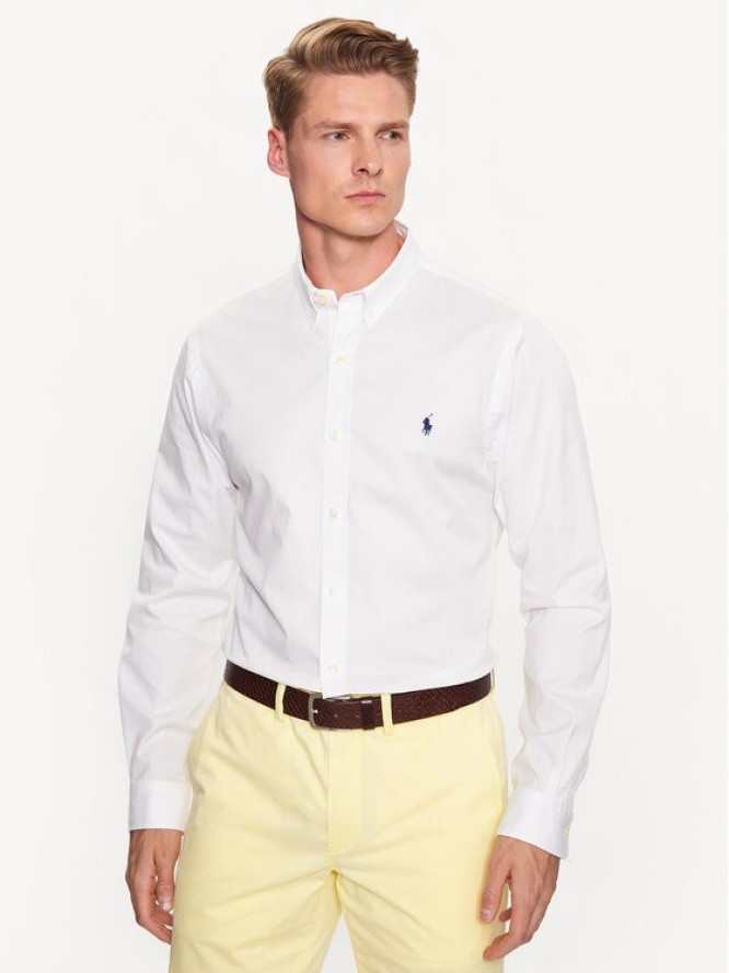 Polo Ralph Lauren Koszula 710906936003 Biały Slim Fit