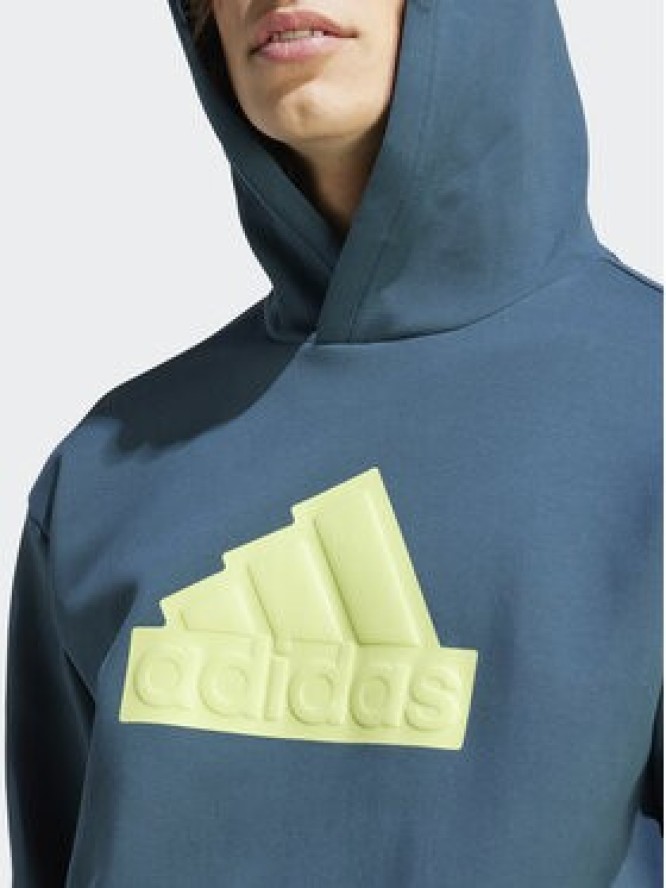 adidas Bluza Future Icons Badge of Sport Hoodie IJ6391 Turkusowy Regular Fit