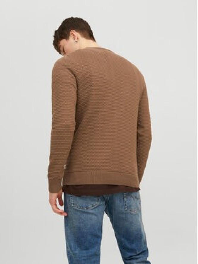 Jack&Jones Sweter 12212816 Brązowy Regular Fit