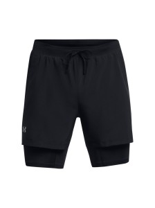 Spodenki do biegania męskie Under Armour UA Launch 5'' 2-In-1 Shorts - czarne