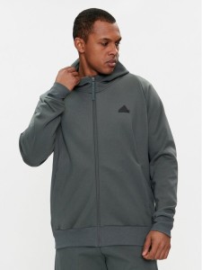 adidas Bluza Z.N.E. Winterized IR5240 Zielony Relaxed Fit