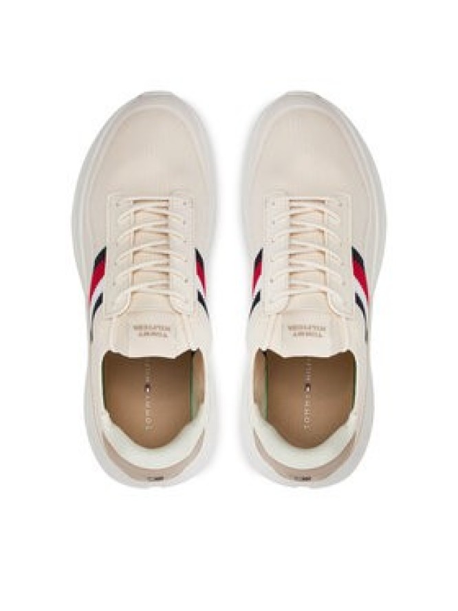 Tommy Hilfiger Sneakersy Modern Runner Premium Knit FM0FM05135 Beżowy