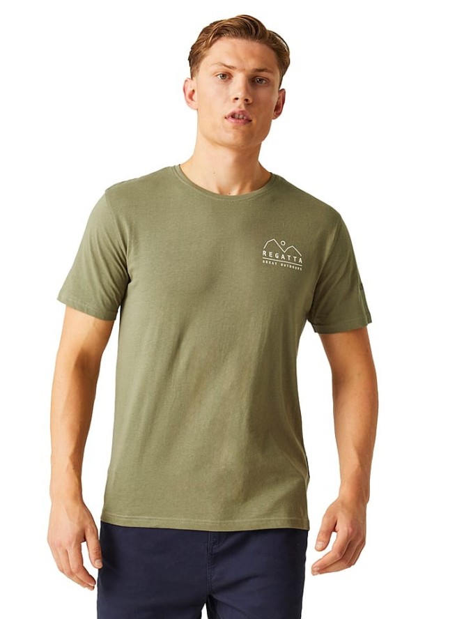 Regatta Koszulka "Cline VIII" w kolorze khaki rozmiar: XL