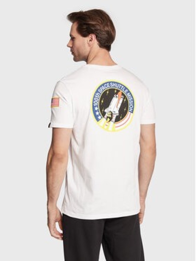 Alpha Industries T-Shirt Space Shuttle 176507 Biały Regular Fit