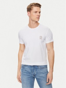 Versace T-Shirt Medusa AUU01005 Biały Slim Fit