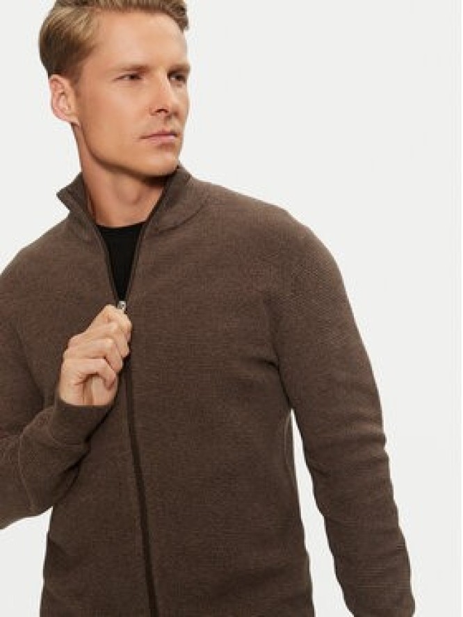 Selected Homme Sweter 16095980 Brązowy Regular Fit