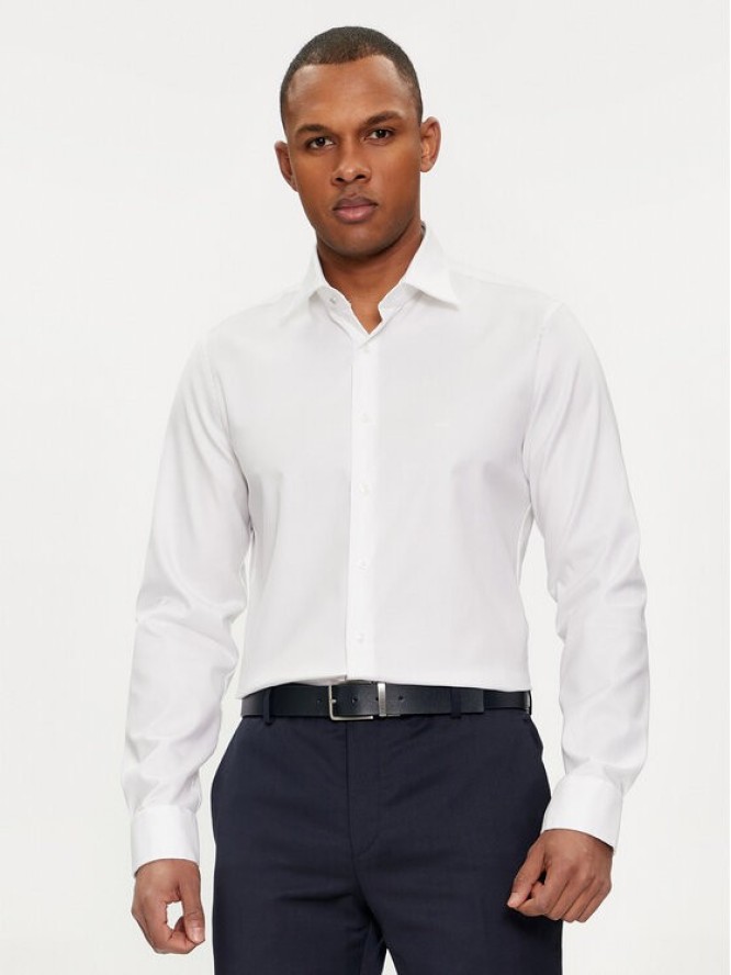 Michael Kors Koszula MD0DS01032 Biały Slim Fit