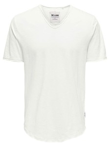 ONLY & SONS Koszulka w kolorze białym rozmiar: S