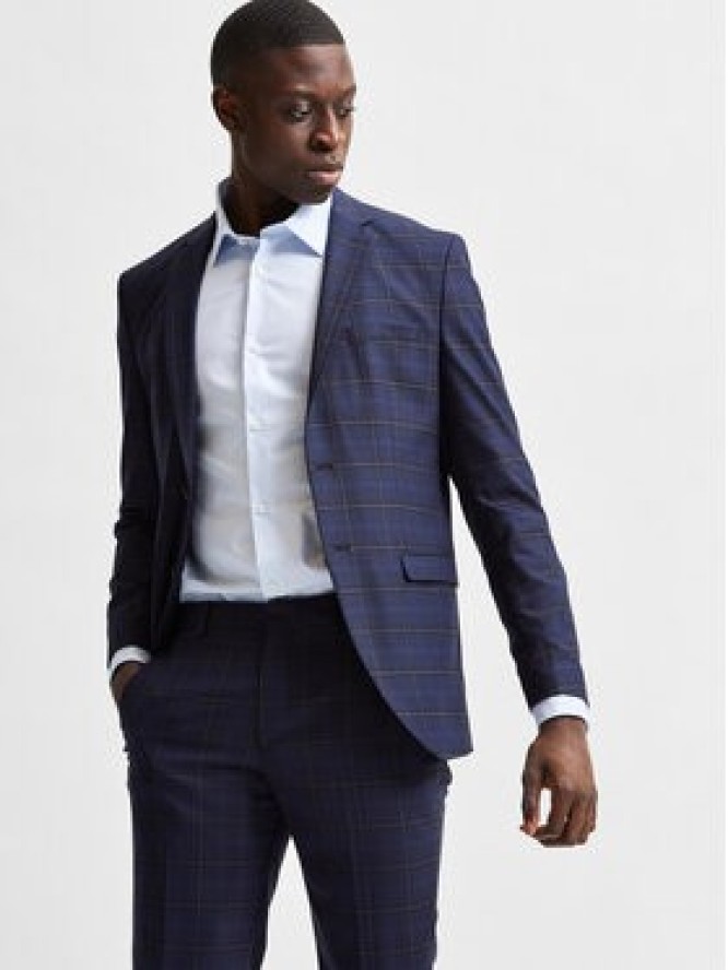 Selected Homme Koszula 16080200 Błękitny Slim Fit