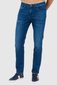 7 FOR ALL MANKIND Granatowe jeansy męskie SLIMMY TAPERED LUXE PERFORMANCE ECO