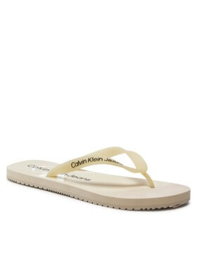 Calvin Klein Jeans Japonki Beach Sandal Monogram Tpu YM0YM00838 Beżowy