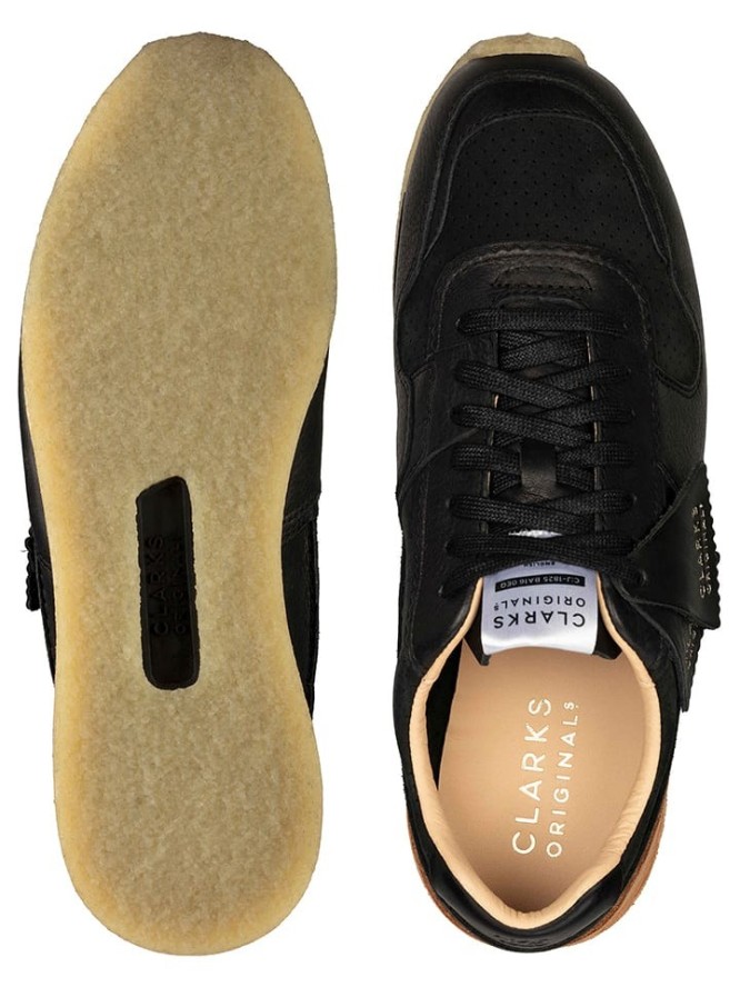 Clarks Skórzane sneakersy w kolorze czarnym rozmiar: 45