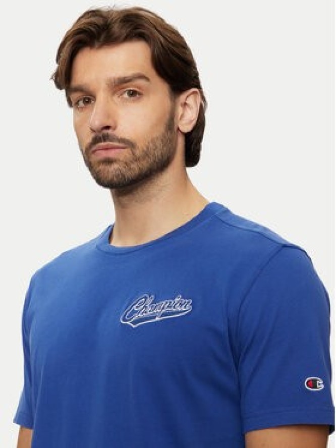 Champion T-Shirt 218526 Niebieski Regular Fit