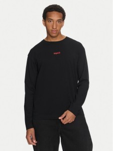 Hugo Longsleeve 50522302 Czarny Regular Fit