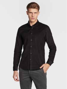 Lindbergh Koszula 30-203248 Czarny Slim Fit