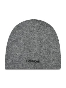 Calvin Klein Czapka Basic Wool No Fold Beanie K50K507444 Szary