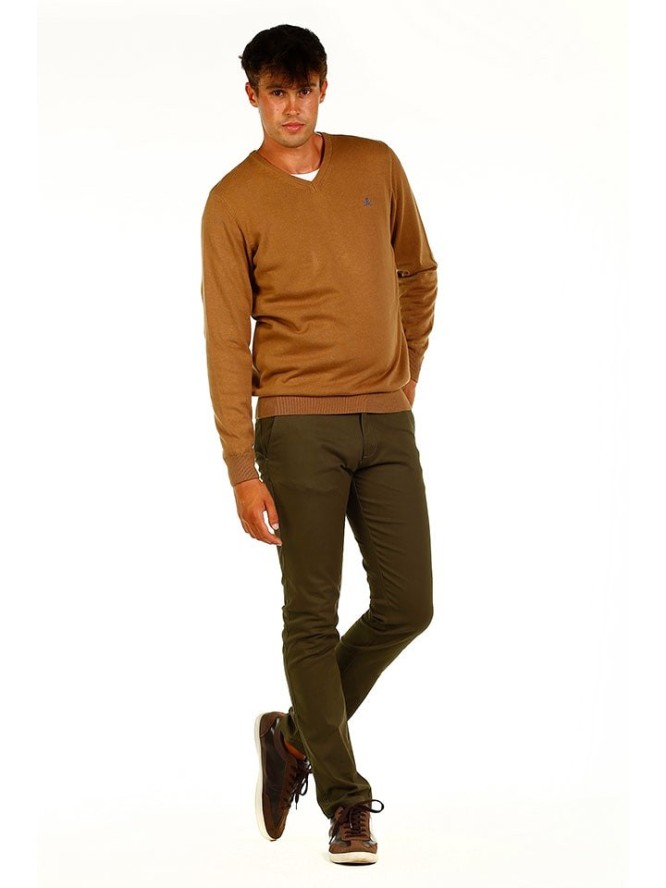 The Time of Bocha Sweter w kolorze jasnobrązowym rozmiar: XL