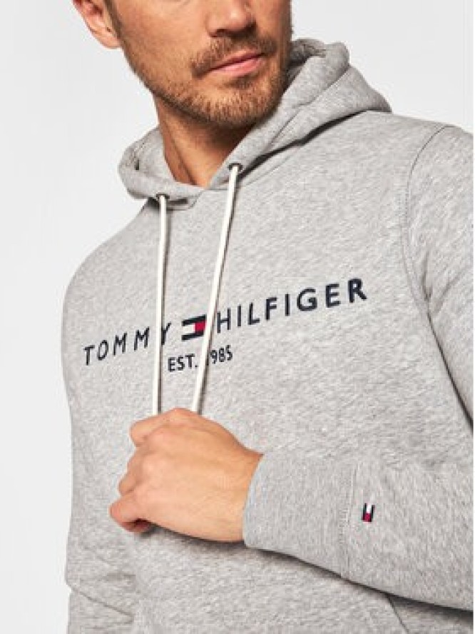 Tommy Hilfiger Bluza Core Logo MW0MW10752 Szary Regular Fit