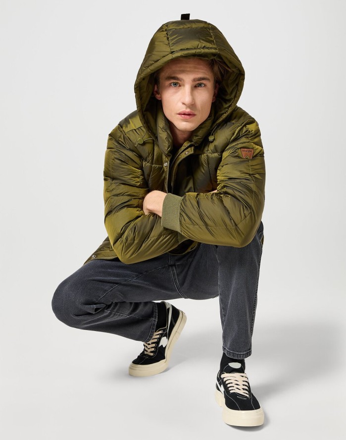 WRANGLER MĘSKA KURTKA ZIMOWA PARKA JACKET IVY GREEN 112357395 W4E6016396