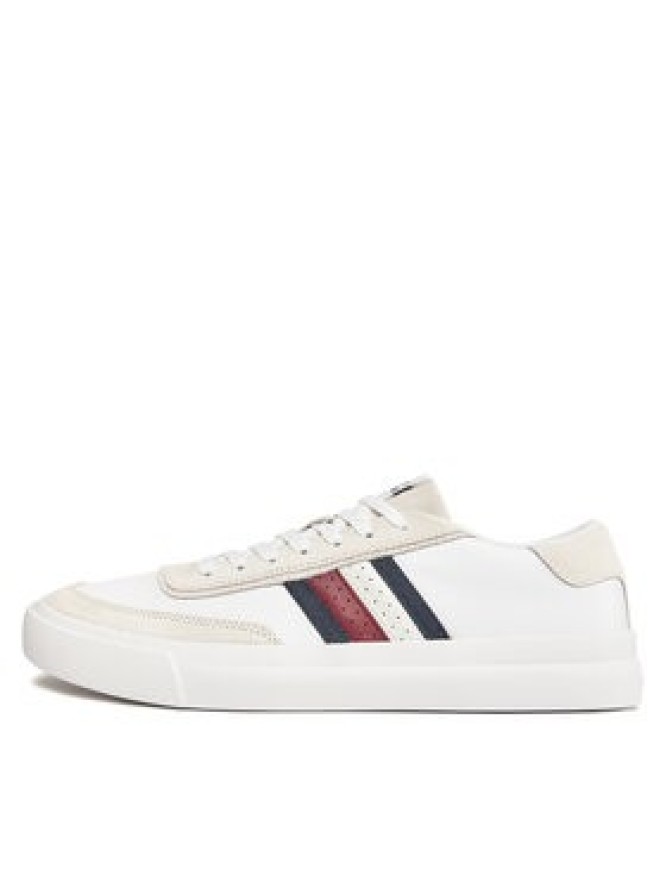 Tommy Hilfiger Sneakersy Th Cupset Rwb Lth FM0FM04975 Biały