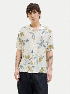 Jack&Jones Koszula Luke 12271111 Écru Relaxed Fit