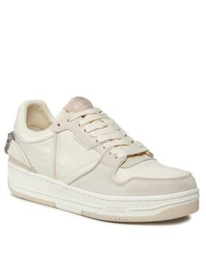 Guess Sneakersy Ancona Low FMPANC PEL12 Écru