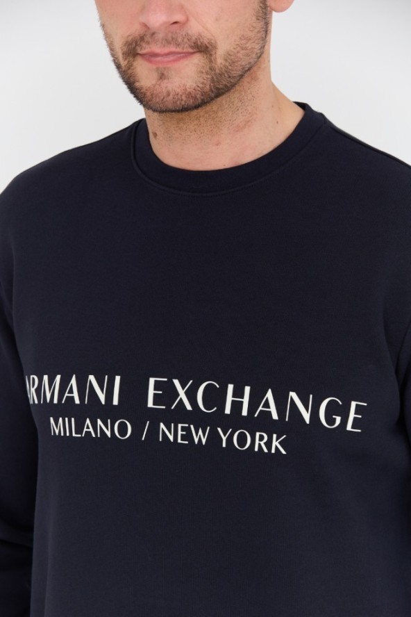 ARMANI EXCHANGE Granatowa bluza