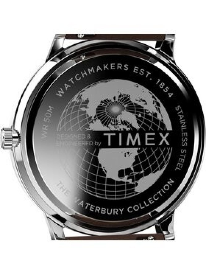 Timex Zegarek Waterbury TW2W14900 Brązowy