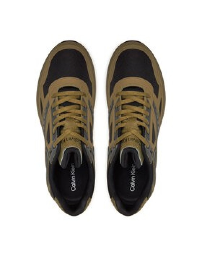 Calvin Klein Sneakersy Low Top Lace Up HM0HM01363 Zielony