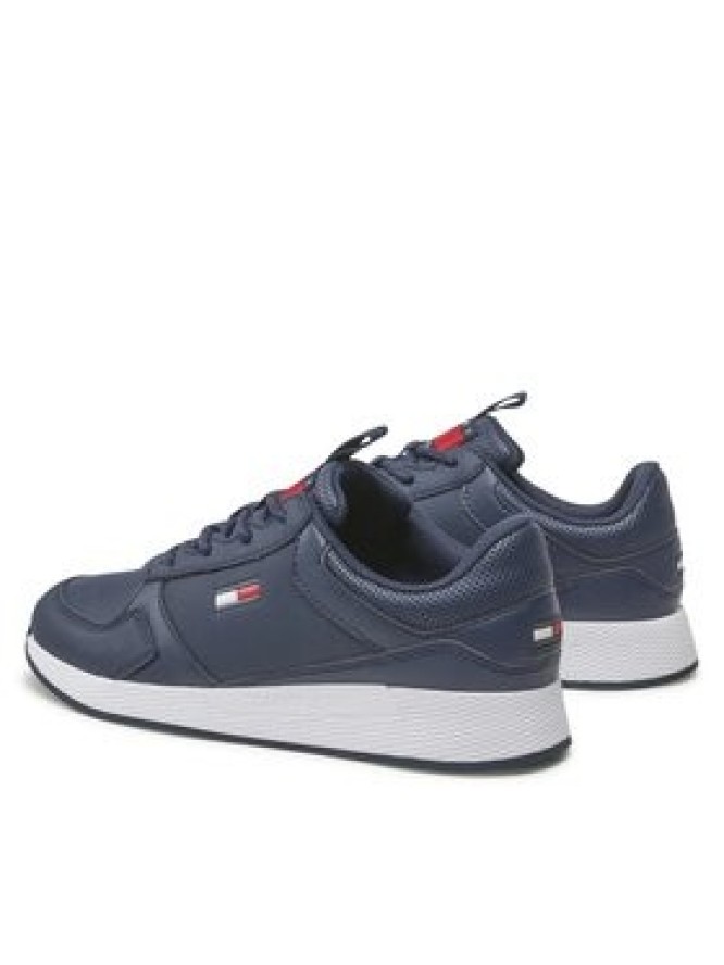 Tommy Jeans Sneakersy Flexi Runner Ess EM0EM01080 Granatowy