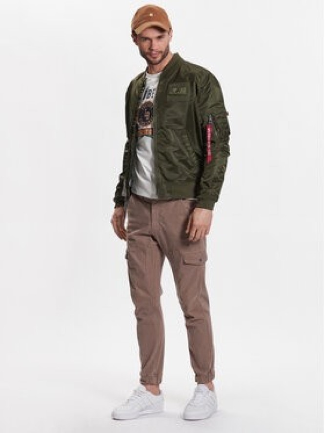 Alpha Industries Kurtka bomber MA-1 196107 Zielony Regular Fit