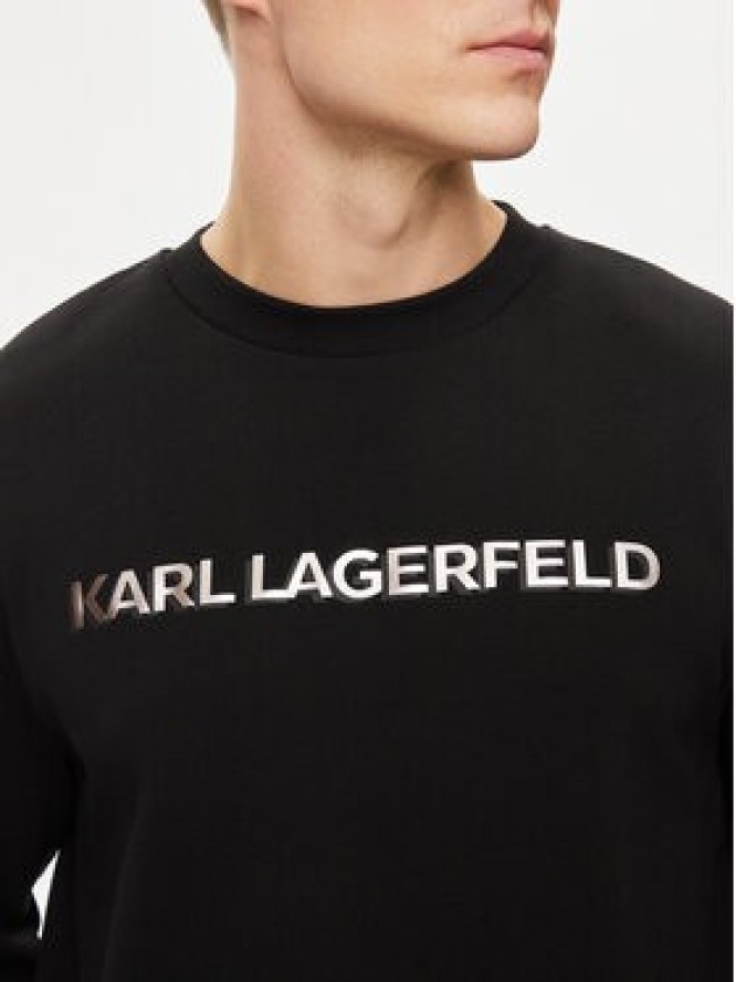 KARL LAGERFELD Bluza 705025 542900 Czarny Regular Fit