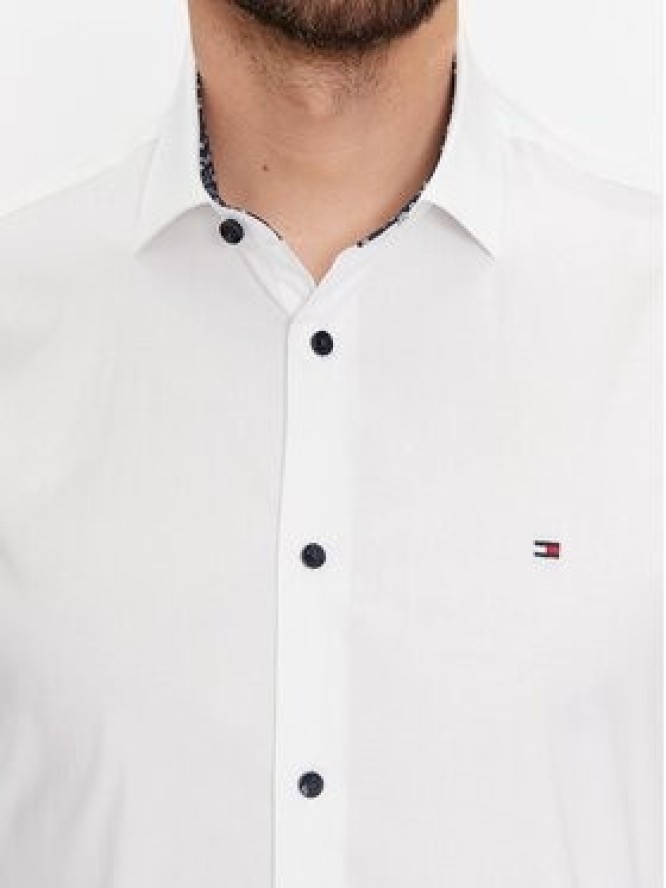 Tommy Hilfiger Koszula MW0MW34259 Biały Slim Fit